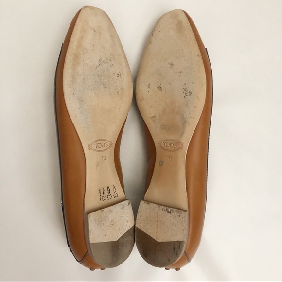 Tod’s Leather Ballerina Loafer Slip On Flats - Picture 7 of 11